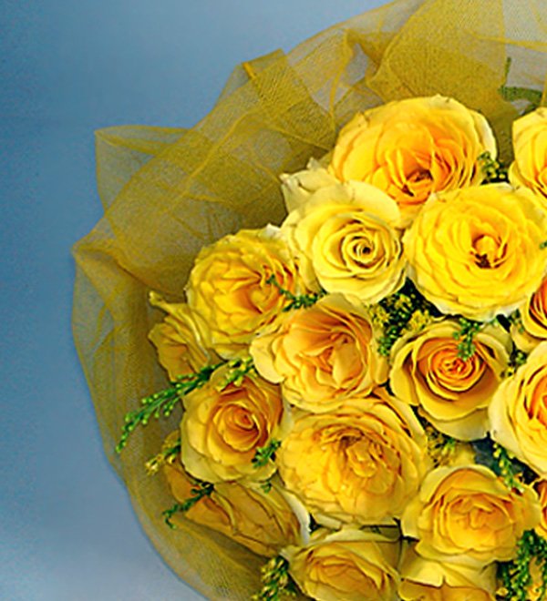 Yellow Chocolate Roses Yellow Rose Sun Shine Bouquet And Rocher Chocolates - Send Combo Gifts ...