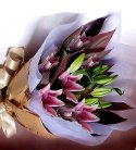 Pink Oriental Lilis Bouquet