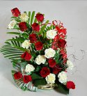 Roses N Carnations In a Basket