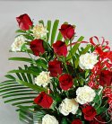 Roses N Carnations In a Basket