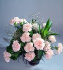 Cheer Up With Pretty Pink Carnation Vase