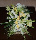 Glamorous Basket of White Orchids, Lilies N Roses..