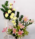 Exotic Breeze of Pink Lillies N Carnations