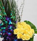 Magical Blue Orchid N Carnation Bouquet