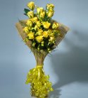 Shining Yellow Rose Bouquet