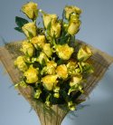 Shining Yellow Rose Bouquet