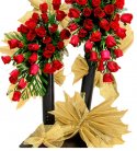 75 Red Roses Arrangement for His and Her